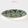 Plate porcelain dessert shade Askım, d = 20.5 cm, green color