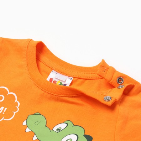 T -shirt for a boy, orange color, height 92 cm-1