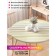 The tablecloth "Pastel stripes", round, oxford, elastic band, size 120x120 cm, diameter 75-100 cm