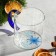 Glass mug "Snowflakes", 350 ml