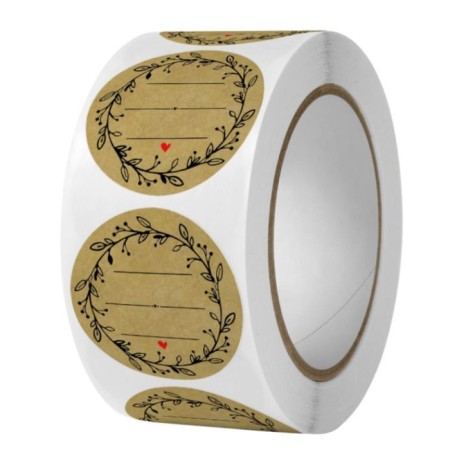Stick Paper "Vetka and heart" d = 2.5 cm 500 pcs in a roll 3x6.5x6.5 cm
