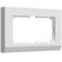 Frame for a double outlet WL01-FRAME-01-DBL, white color, glass glass