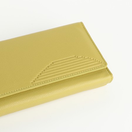 Women's wallet on magnets, yellow color-2