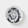 Porcelain plate "Leo", d = 17.5 cm, white