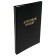 A4 course folder "Course Project", boumvinyl, scallops/cassation, (without paper) black 10kp01