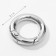 Karabin ring, d = 13/20 mm, thickness - 3.5 mm, 5 pcs, silver color