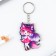 Key keychain wooden anime "with ears"