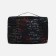 Cosmetic bag with lightning, black color