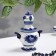 Souvenir "Samovar", Small, Gzhel, Porcelain, 12x10 cm