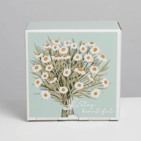Box - Penal, Gift packaging, "Chamomile", 15 x 15 x 7 cm-5