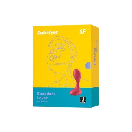 Anal sleeve with vibration Satiffyer backdoor lover, d = 33 mm, red-10