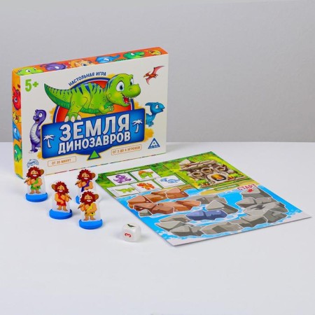 Board game "Land of dinosaurs"
