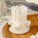 Figure candle "Small column", 7.5 cm, white