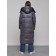 Coat insulated winter female, size 44, dark purple color