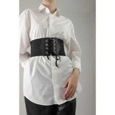 Female belt, XS-L, width 12 cm, black color