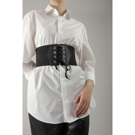 Female belt, XS-L, width 12 cm, black color