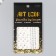Stick plastic rhinestones, pearls "hearts, circles" 10.5x16 cm