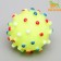 Toy squirrel "bacterium" for dogs, 6.3 cm, yellow