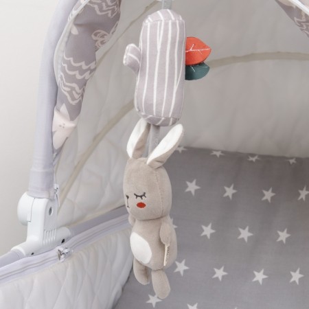 Suspension - Bonnie Bunny rattle, with a squeak, on a crib, stroller, crush me-6