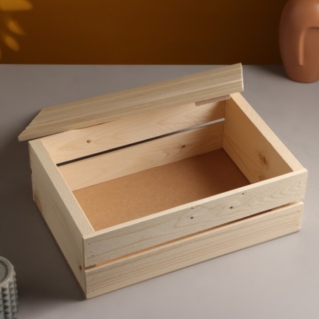 Wooden box 35 × 23 × 13 cm Gift with a rack cover-2