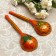 Spoon Polobaska "traditional", gold, 19 × 6 cm, Khokhloma