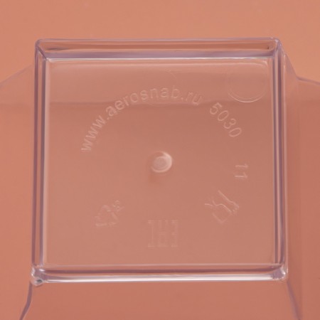 Plastic disposable form for bundles "Pagoda", 90 ml, 6.2 × 6.2 cm, the color is transparent-4