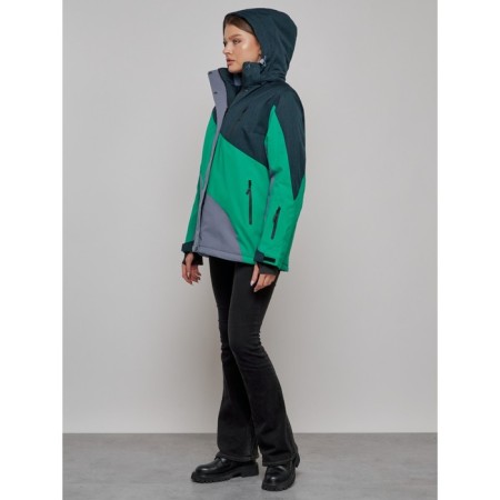 Ski jacket female, size 52, black color-15