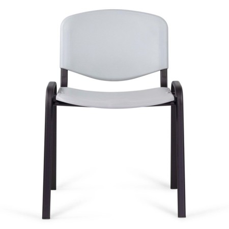 Stool Staff ISO Plast CF-009, black frame, gray plastic-1