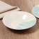 Deep plate ceramic "watercolor", 20.5 cm, 550 ml, white color