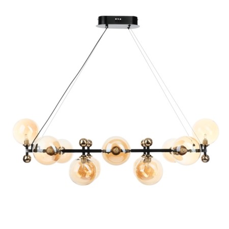 Avery chandelier 12XG9 black and gold 90x58x28 cm-3