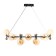 Avery chandelier 12XG9 black and gold 90x58x28 cm