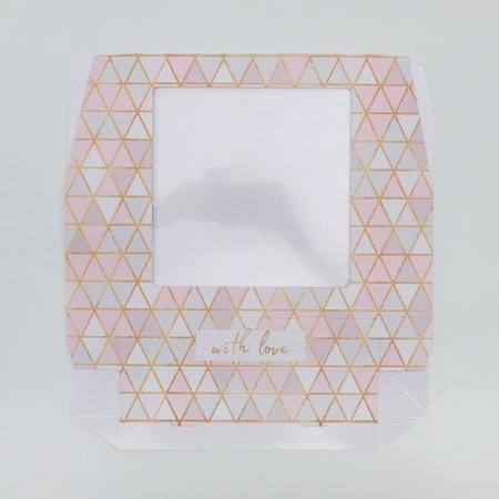 Confectionery packaging, boxing box "Geometry", 20 x 20 x 4 cm-2