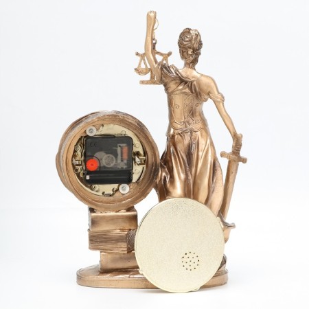 Table hours "Fireplace. Femis", discrete move, dial D-8.5 cm, 22 x 30 cm, aa-3