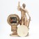 Table hours "Fireplace. Femis", discrete move, dial D-8.5 cm, 22 x 30 cm, aa