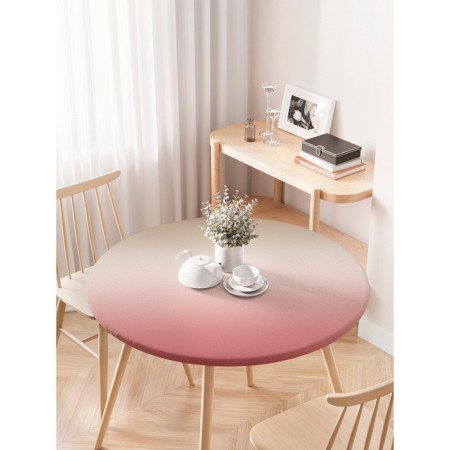 Tables on the table “Desert of paints”, round, oxford, elastic band, size 120x120 cm, diameter 75-100 cm-2