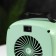 Mini thermal fanbox LTO-01, 500W, 4M2, from the network, green