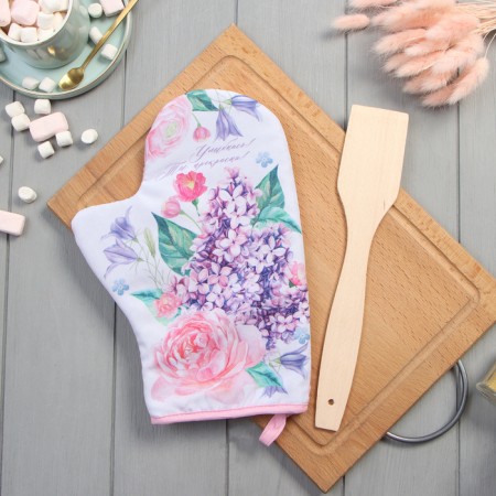 Kitchen set "Smile", mittens-output 20x28 cm, wooden shovel