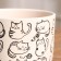 Pot Flower cats White Book №1, 0.8 l, D - 12 cm