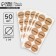 Set of stickers for business "Naturally", 50 pcs, 2 × 2 cm