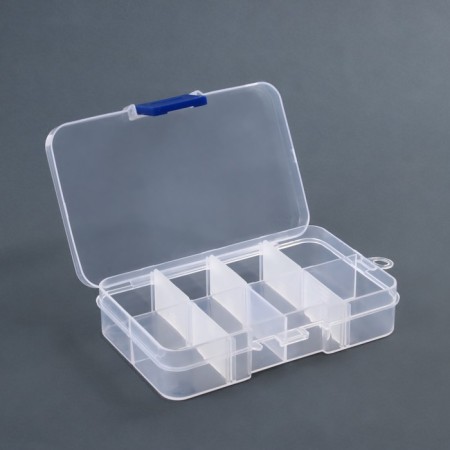 Organizer for decor, mobile cells, 8 cells, 10.5 × 7 × 2.4 cm, the color is transparent-3