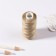 The threads are waxed, flat, 150d/16, 0.8 mm, 50 ± 2 m, beige color