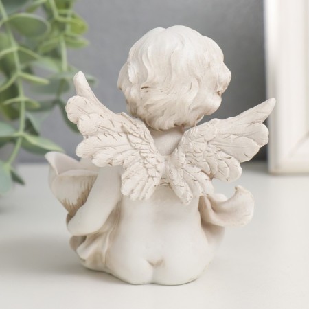 Souvenir Polystone SPRAGE "Angel with Flower" mix 10x8.2x9.2 cm-3