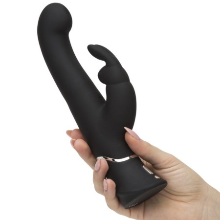 Happy Rabbit Stroker, 24.2 cm, black vibrator, black-1