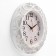 Watch wall, interior "turns", 31 x 26 cm, silent, white body with gold