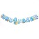 Garland on the eyelets "I am 1 year old"