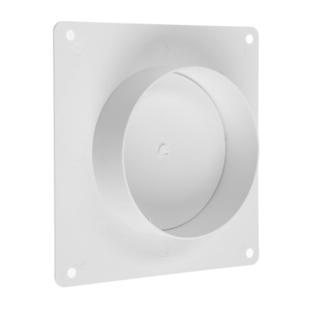 Round channels connector Zein, D = 100 mm, ventilation, with an overhead plate and with a valve-3