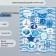 Decor for creativity cardboard "Chips and buttons. Blue" 24 pcs 13x16.5 cm