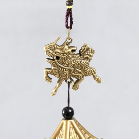 Wind Music Metal "Dragon" 6 bells for bronze 45 cm-1