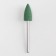 Silicone milling cutter for polishing, medium, 8 × 18 mm, in a plastic case, green color