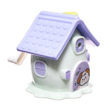 Mechanical sharpener with a container, 5 types of sharpening, white house
